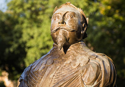 Statue on campus. Links to Tangible Personal Property Statue on campus. Links to Tangible Personal Property